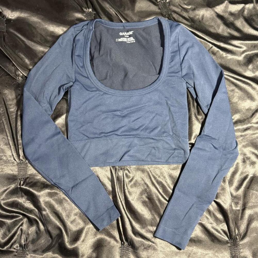 Garage navy blue long sleeve